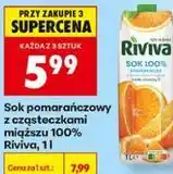 Biedronka Sok pomarańczowy z cząsteczkami miąższu 100% Riviva oferta