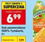 Biedronka Sok pomarańcza 100% Tymbark oferta