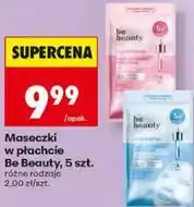 Biedronka Maseczki w płachcie Be Beauty, 5 szt oferta