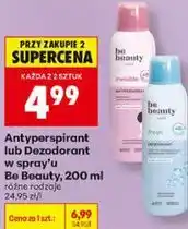 Biedronka Antyperspirant lub Dezodorant w spray'u Be Beauty oferta