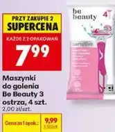 Biedronka Maszynki do golenia Be Beauty 3 ostrza, 4 szt oferta