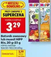 Biedronka Batonik owocowy lub muesli HiPP, 20 g-23 g oferta
