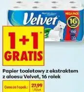 Biedronka Papier toaletowy z ekstraktem z aloesu Velvet oferta