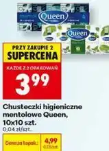 Biedronka Chusteczki higieniczne mentolowe Queen oferta