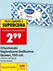 Biedronka Chusteczki higieniczne Delikatne Queen oferta