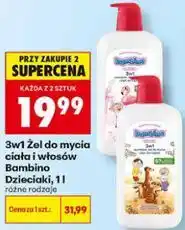 Biedronka 3w1 Żel do mycia ciała i włosów Bambino Dzieciaki oferta