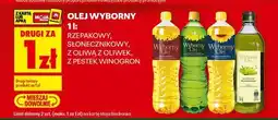 Biedronka Olej Wyborny 1 l: Rzepakowy, Słonecznikowy, Z oliwą z oliwek, Z pestek winogron oferta