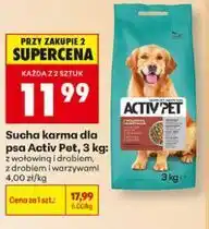 Biedronka Sucha karma dla psa Activ Pet oferta