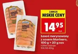 Biedronka Łosoś marynowany z sosem Marinero, 100 g + 20 g sos oferta