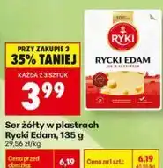 Biedronka Ser żółty w plastrach Rycki Edam oferta