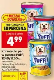 Biedronka Karma dla psa w puszce Puffi, 1240/1250 g oferta