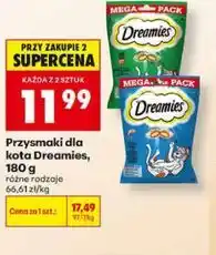 Biedronka Przysmaki dla kota Dreamies oferta