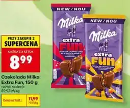 Biedronka Czekolada Milka Extra Fun, 150 g, różne rodzaje oferta