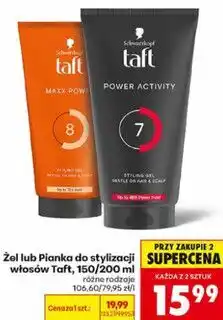 Biedronka Żel do stylizacji włosów Taft oferta