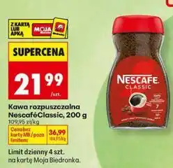 Biedronka Kawa rozpuszczalna Nescafé Classic oferta