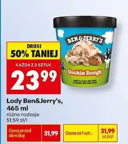 Biedronka Lody Ben&Jerry’s, 465 ml oferta