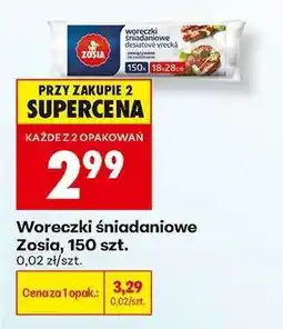 Biedronka Woreczki śniadaniowe Zosia, 150 szt oferta