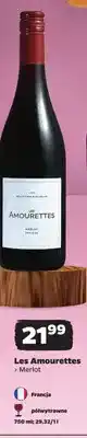 Netto Wino czerwone półwytrawne Les Amourettes Merlot oferta