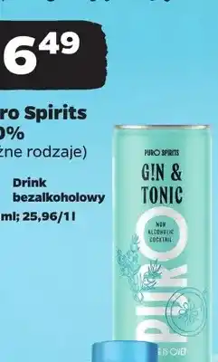 Netto Drink bezalkoholowy Puro Spirits 0,0% oferta