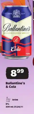 Netto Drink Ballantine's & Cola oferta
