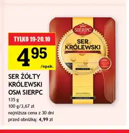 Gram Market Ser żółty Królewski w plastrach OSM Sierpc oferta