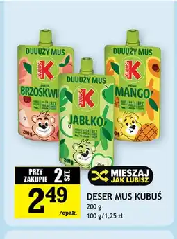 Gram Market Deser mus Kubuś jabłko brzoskwinia oferta