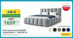 ERLI Łóżko tapicerowane Baron z pojemnikiem 180x200 cm oferta