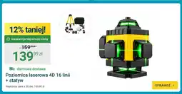 ERLI Poziomica laserowa 4D 16 linii + statyw oferta