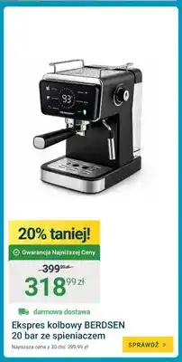 ERLI Ekspres kolbowy Berdsen ze spieniaczem oferta