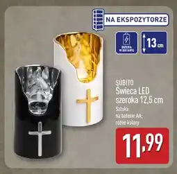 ALDI Świeca LED szeroka 12,5 cm Subito oferta