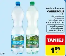 Carrefour Woda mineralna Carrefour oferta