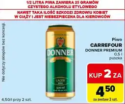 Carrefour Piwo Carrefour Donner Premium oferta
