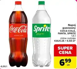 Carrefour Napój gazowany COCA-COLA, FANTA, SPRITE oferta