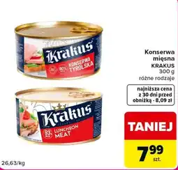 Carrefour Konserwa mięsna KRACUS oferta