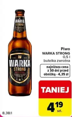 Carrefour Piwo Warka Strong oferta