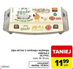 Carrefour Jaja od kur z wolnego wybiegu OMEGA-3 JAJ-POL oferta