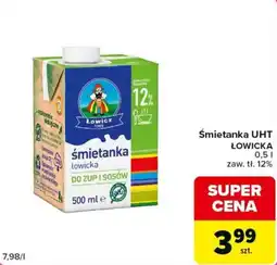 Carrefour Śmietanka UHT Łowicka oferta