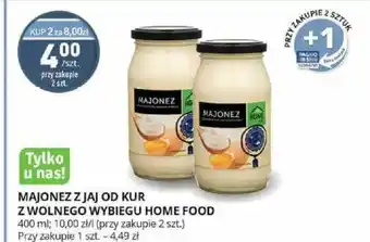 Stokrotka Majonez z jaj od kur z wolnego wybiegu Home Food 400ml oferta