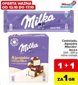 Carrefour Milka Alpejskie Mleczko oferta