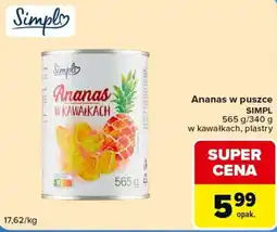 Carrefour Ananas w kawałkach SIMPL oferta