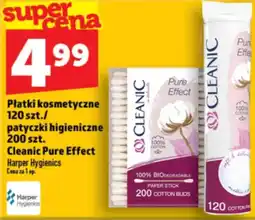 Topaz Express Płatki kosmetyczne patyczki higieniczne Cleanic Pure Effect oferta