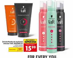 Biedronka Żel lub Pianka do stylizacji włosów Taft oferta