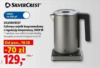 SILVERCREST Cyfrowy czajnik bezprzewodowy z regulacją temperatury, 3000 W