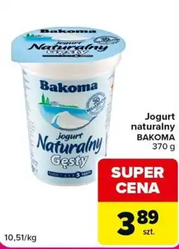 Carrefour Jogurt Naturalny Gęsty BAKOMA oferta