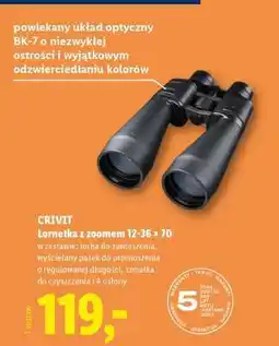 Lidl CRIVIT Lornetka z zoomem 12-36 x 70 oferta