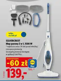 Lidl SilverCrest Mop parowy 2 w 1, 1500 W oferta