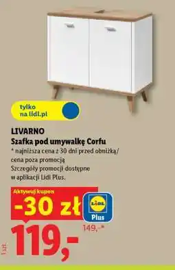 Lidl LIVARNO Szafka pod umywalkę Corfu oferta