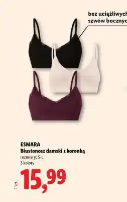 Lidl ESMARA Biustonosz damski z koronką oferta