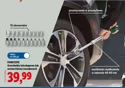 Lidl PARKSIDE Grzechotka teleskopowa lub zestaw kluczy nasadowych oferta