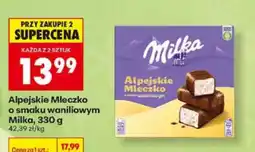 Biedronka Alpejskie Mleczko o smaku waniliowym Milka 330 g oferta